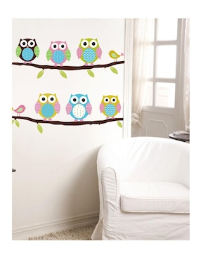 Vinil decorativo para pared de niños Dara Baby Búho