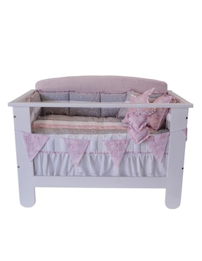 Juego de cuna Titi Muebles Lunas para bebé niña 6 piezas