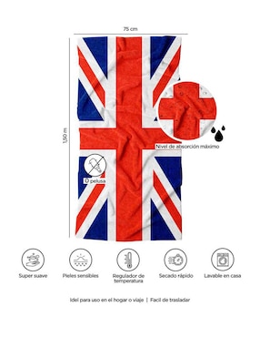 Toalla para baño Providencia Bandera UK Inglaterra