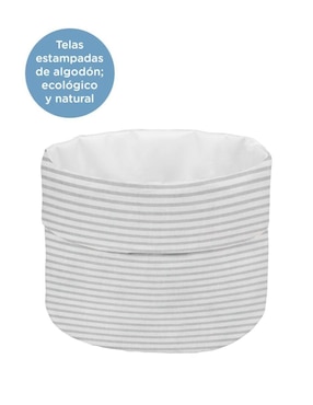Cesto decorativo Nap de algodón y poliéster