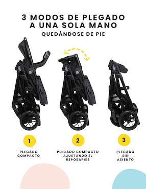 Carriola travel system Grow & Go Flex Safety 1St plegable