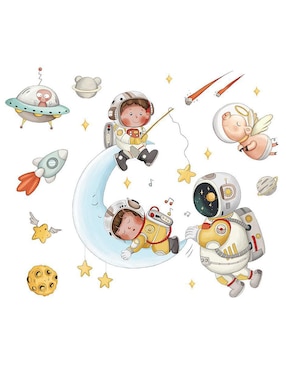 Vinil Decorativo Dara Baby Nave Espacial