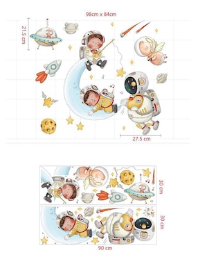 Vinil decorativo Dara Baby de irregular