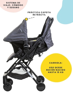 Carriola travel system Trolly Ultra Light Safety 1St plegable