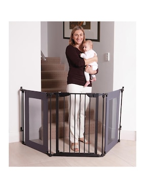 Puerta de seguridad de metal para bebé Dreambaby