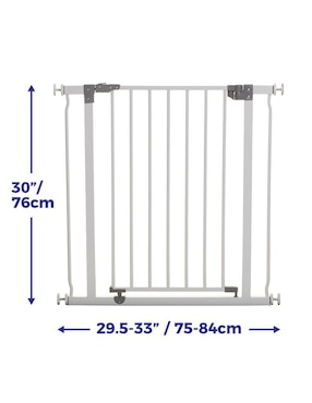 Puerta de seguridad de metal para bebé Dreambaby