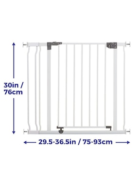 Puerta de seguridad de metal para bebé Dreambaby