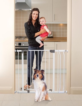 Puerta de seguridad de metal para bebé Dreambaby