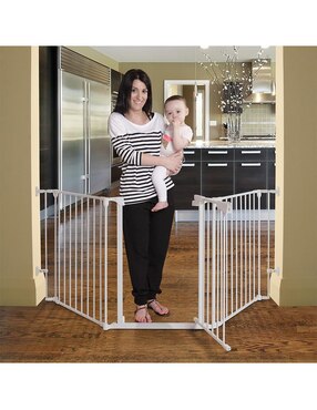Puerta de seguridad de metal para bebé Dreambaby