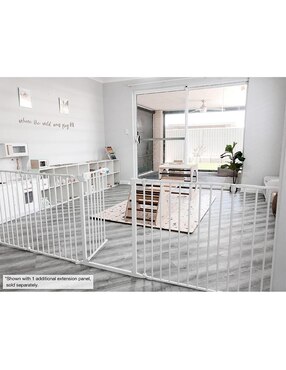 Puerta de seguridad de metal para bebé Dreambaby