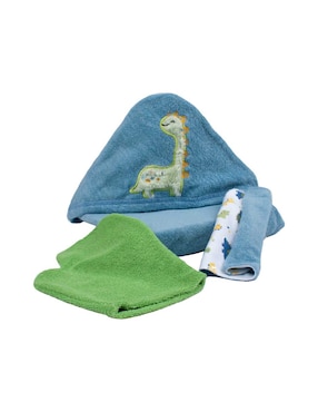 Toalla Con Gorro Baby Mink Animalitos De Algodón Y Poliéster Unisex