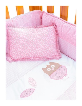 Juego de cuna Pipapo Búhos para bebé niña 4 piezas