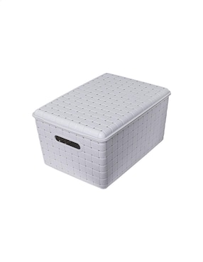 Canasta con forma rectangular Tutti de plástico