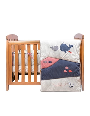 Juego de cuna Pipapo Ballenas para bebé niño 3 piezas