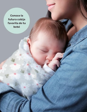 Frazada de tejido plano Nap Florecitas para bebé