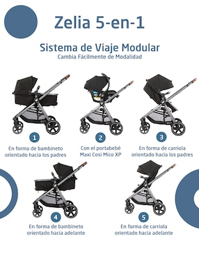 Carriola travel system Zelia Max 2 Maxi Cosi plegable