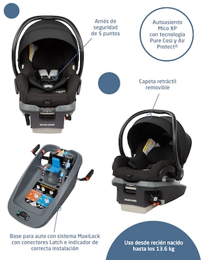 Carriola travel system Zelia Max 2 Maxi Cosi plegable
