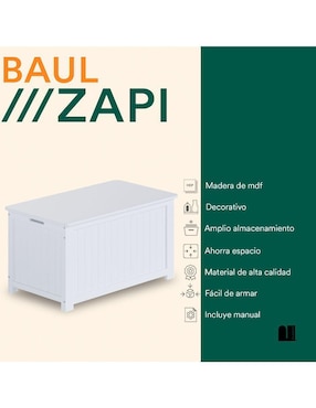 Baúl de madera Mubson