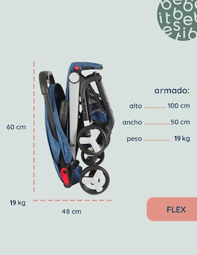 Carriola de bastón Flex Bebesit plegable
