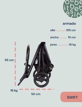 Carriola travel system Bebesit plegable