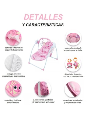 Silla mecedora para niña
