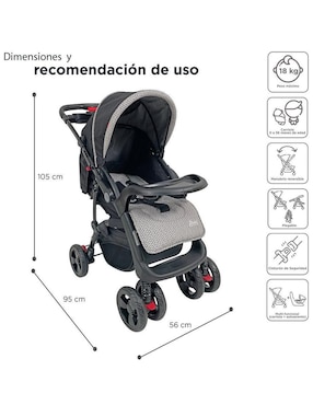 Carriola travel system The Baby Shop plegable