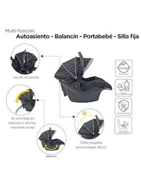 Carriola travel system The Baby Shop plegable