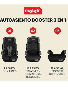 Autoasiento convertible Motek Benjo