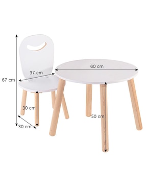 Mesa con silla armable Toddlers Duduk