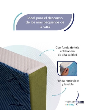 Colchón para cuna Memory Foam Baby Essential confort medio