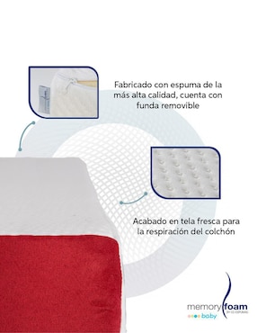 Colchón para cuna Memory Foam Baby Great confort firme