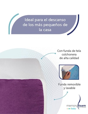 Colchón para cuna Memory Foam Baby Baby Good confort medio