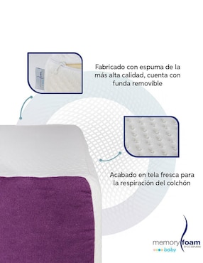 Colchón para cuna Memory Foam Baby Baby Good confort medio