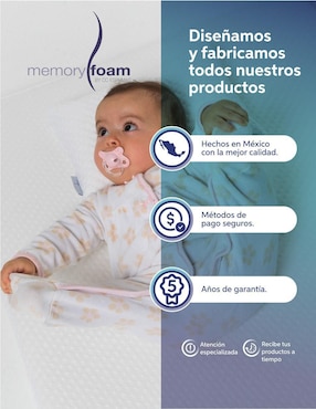 Colchón para cuna Memory Foam Baby Baby Good confort medio