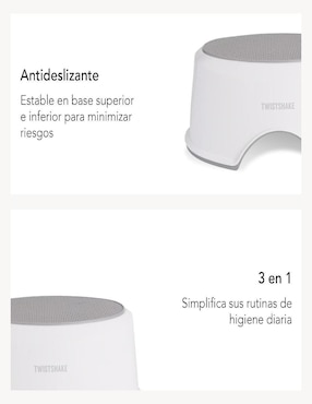 Taburete Twistshake de polipropileno