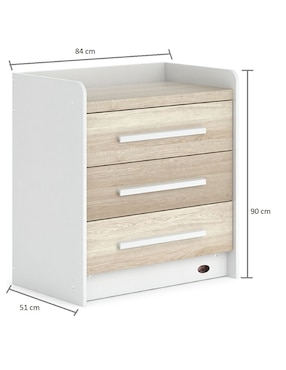 Cómoda Natty Mon Caramel de MDF y chapa
