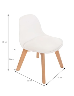 Set de silla infantil 2 piezas Frankfurt Duduk de plástico