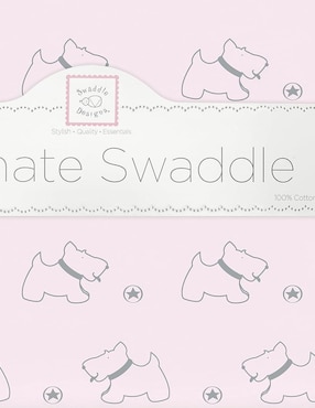 Frazada de tejido microfibra Swaddledesigns para bebé niña