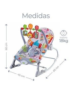 Mecedora eléctrica Baby Chair Likëpink de algodón