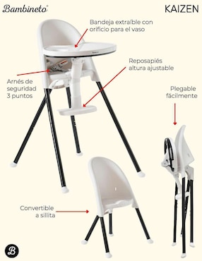 Silla alta Bambineto Kaizen