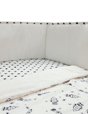 Juego de cuna Nap Cohetes para bebé niño 3 piezas