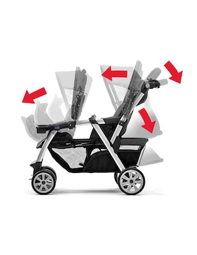 Carriola doble Together Chicco de aluminio