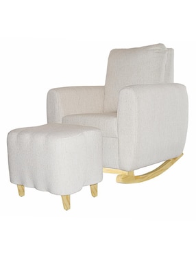 Mecedora Con Taburete Mueble Mom