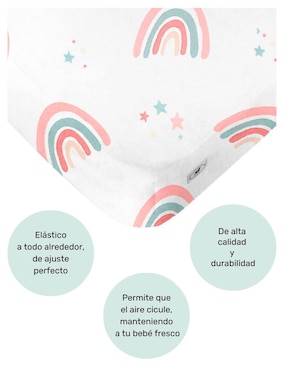 Juego de sábanas de algodón 300 hilos Nap arcoíris love
