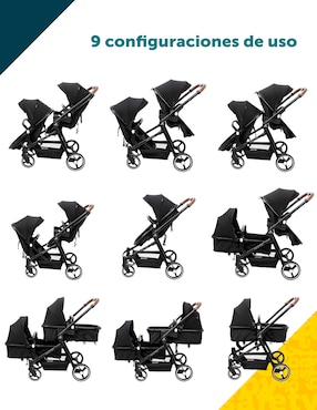 Carriola doble Carry 4 Two Safety 1St plegable