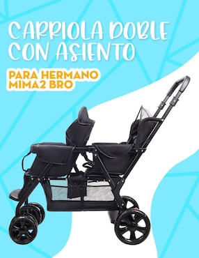 Carriola doble Mima2 plegable