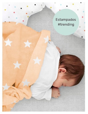 Frazada de tejido plano Nap Estrellas para bebé