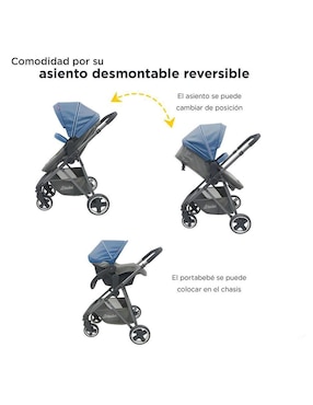 Carriola travel system Travel System Queen D'Bebé plegable