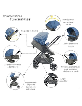 Carriola travel system Travel System Queen D'Bebé plegable