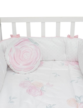 Juego de cuna Carybebe Flores para bebé niña 4 piezas
